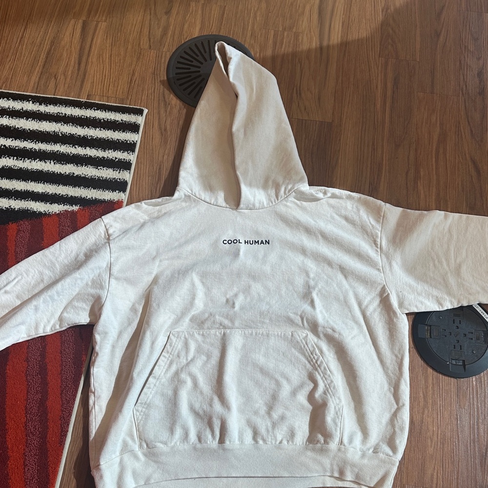 Cool Human Kids Hoodie - Cream